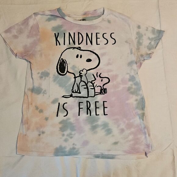 PEANUTS Snoopy & Woodstock "Kindness is Free" Tee - Women's M - Picture 3 of 5